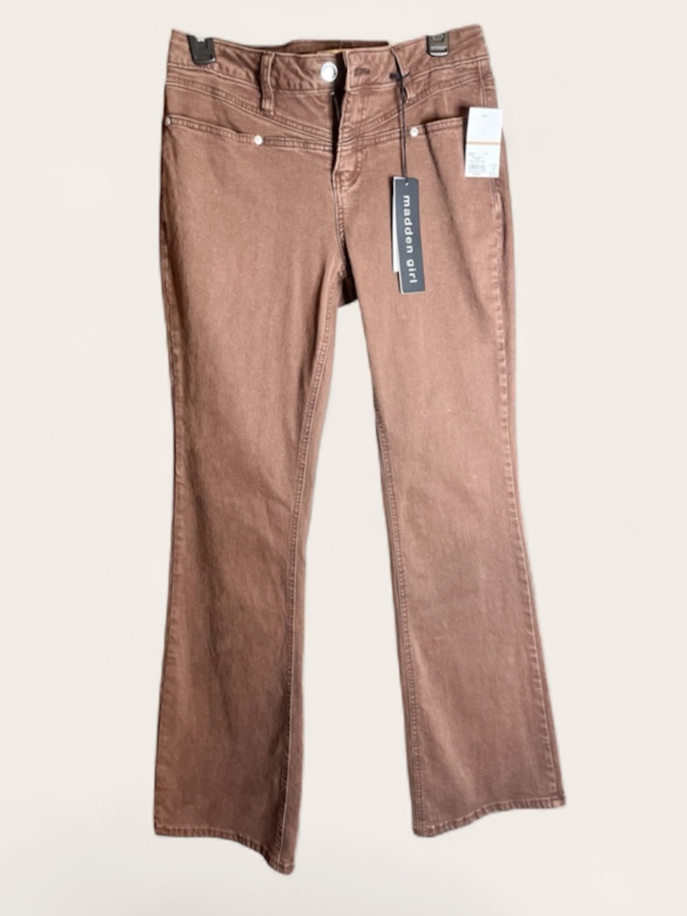 Madden Girl Chocolate Brown Low Rise Bootcut Flare Jeans